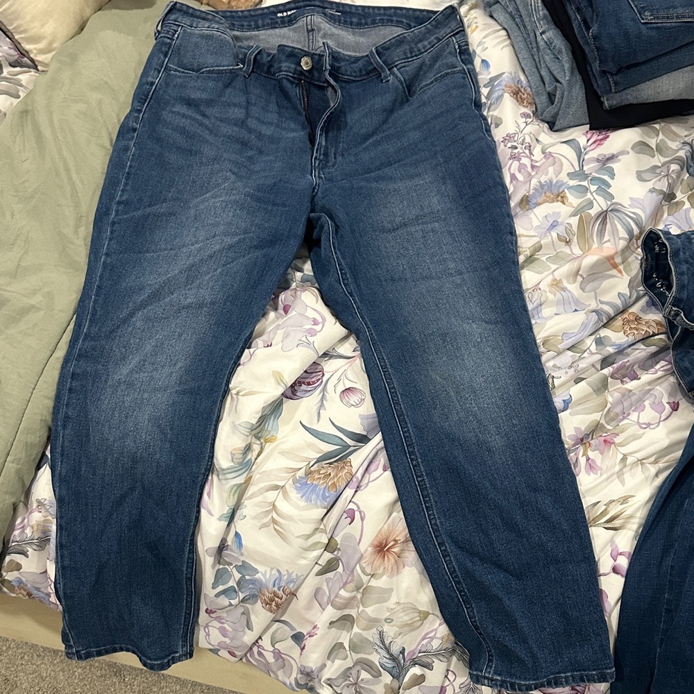 Old Navy Deep Blue straight leg Denim Jeans